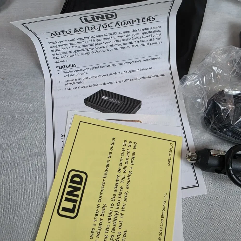LIND AC/DC 90W Combo Adapter 20V 4.5A Power Supply SCD0902N05 New ToughPad